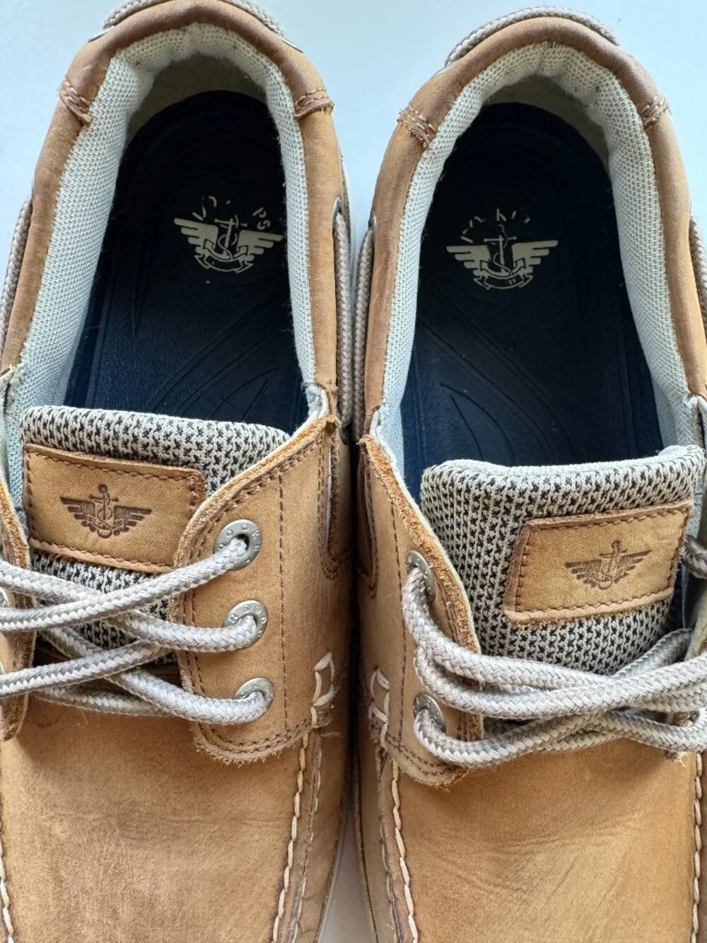 Dockers Genuine Leather Boat Shoes Men's Size 10W Tan